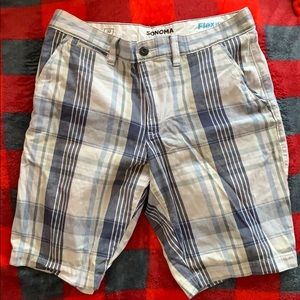 Sonoma Plaid Flexwear Size 32 Men’s Shorts